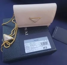 Prada — Prada Card Holder With Strap — Handbag — resale