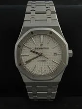 Audemars Piguet — Audemars Piguet Royal Oak Silver 15400ST.OO.1220ST.02 Service Papers — Watch — resale