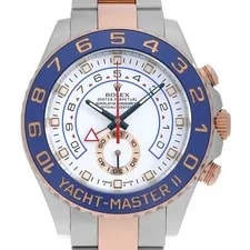 Rolex — Rolex Yacht Master II 116681 White G Number Second Hand — Watch — resale