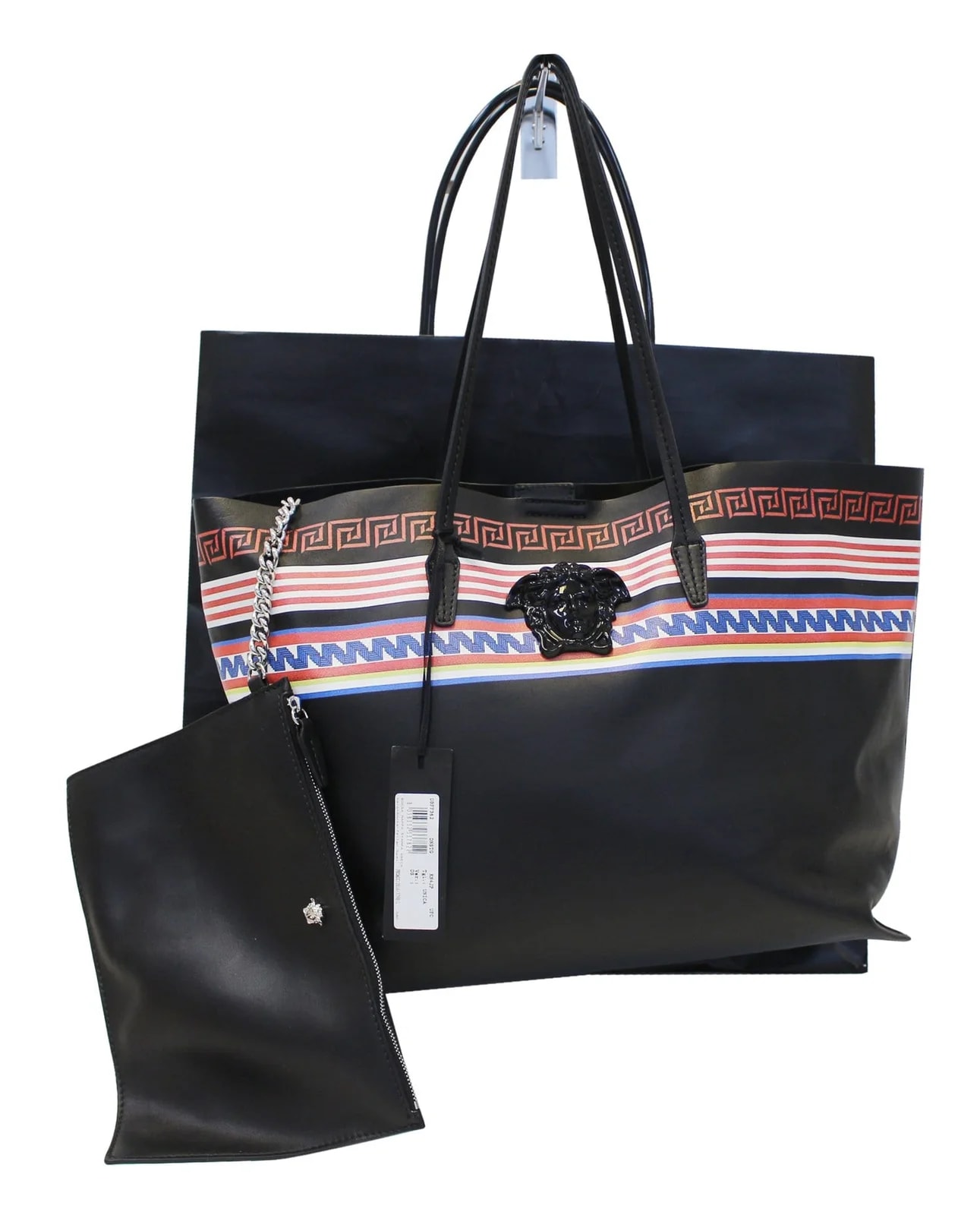 Versace — Versace City Strip Greek Key — Handbag — resale