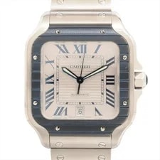 Cartier — Cartier Santos Doo WSSA0047 SS AT Silver-Face — Watch — resale