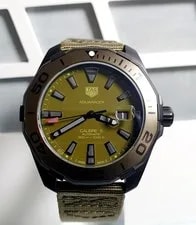 TAG Heuer — TAG Heuer Khaki 43mm Titanium Aquaracer - WAY208E.FC8222 — Watch — resale