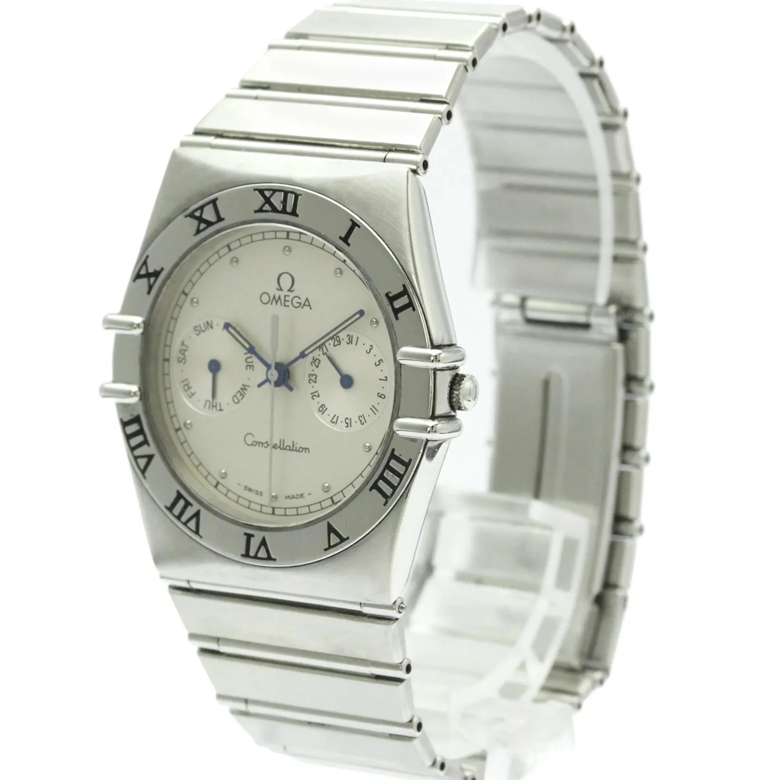 Omega — Omega Constellation Day Date Quartz Stainless Steel — Watch — resale