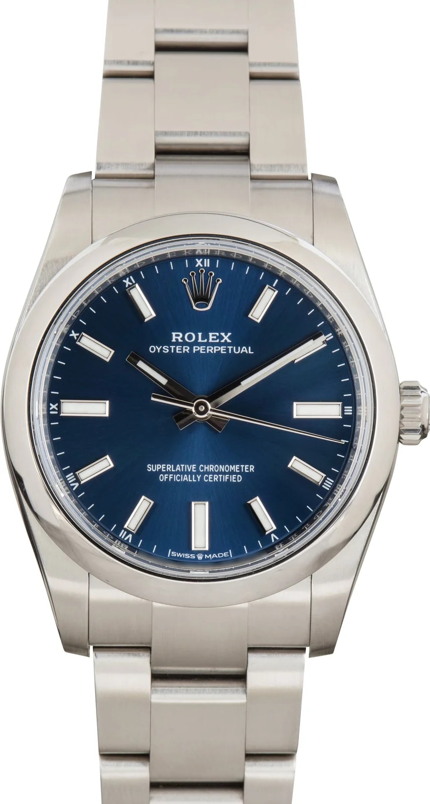 Rolex — Rolex Oyster Perpetual 34 Ref 124200 Blue Dial — Watch — resale