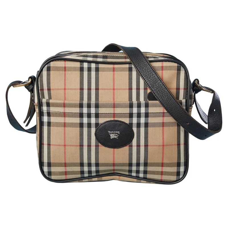 Burberry — Large Messenger in Tartan Canevas — Handbag — resale