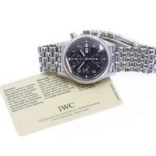 IWC Schaffhausen — IWC Schaffhausen Pilot Flyback Chronograph IW370607 39mm SS Black Dial #C281 — Watch — resale