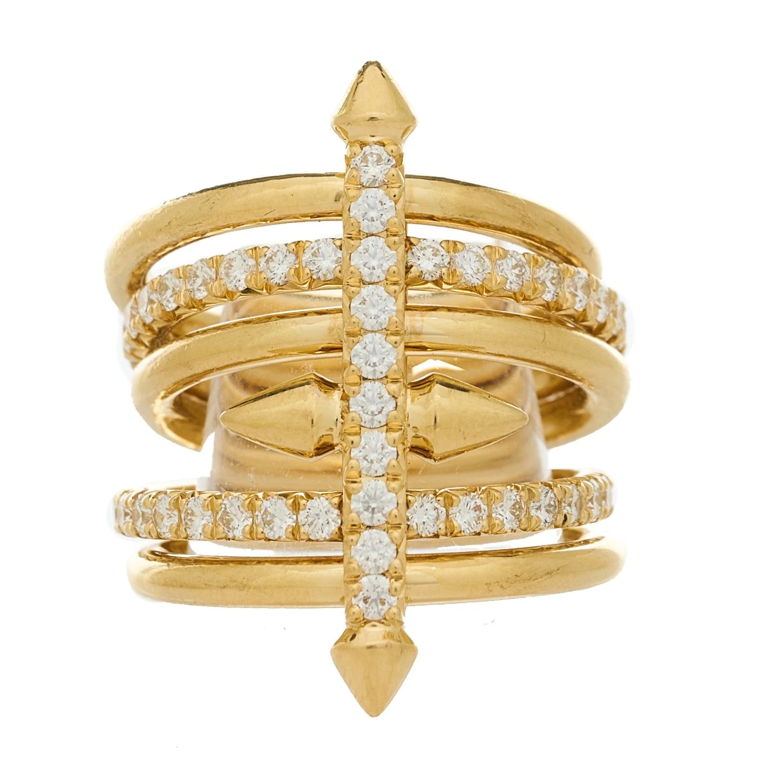 Tiffany & Co. — X Pharrell 18K Yellow Gold Titan Five Row 55 7.25 — Jewelry — resale