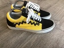 Vans — Vans X Peanuts Charlie Good Grief Old Skool Shoes Size 8.5 ’S 10 — Sneaker — resale