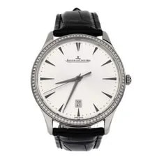 Jaeger-LeCoultre — Jaeger-LeCoultre Master Ultra Thin Date Automatic White Gold and Alligator — Watch — resale