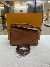 Loewe — Loewe Puzzle Small Grained Top Handle & Duty P — Handbag — resale