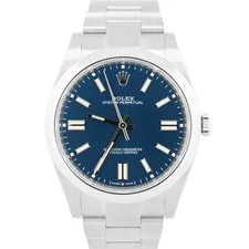 Rolex — 2022 Papers Rolex Oyster Perpetual Blue Stainless Steel 41mm 124300 BOX — Watch — resale