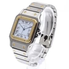 Cartier Santos Galbé LM 29mm SS White #C19058