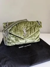 Saint Laurent — Saint Laurent Lou Puffer Small Quilted , Dust — Handbag — resale