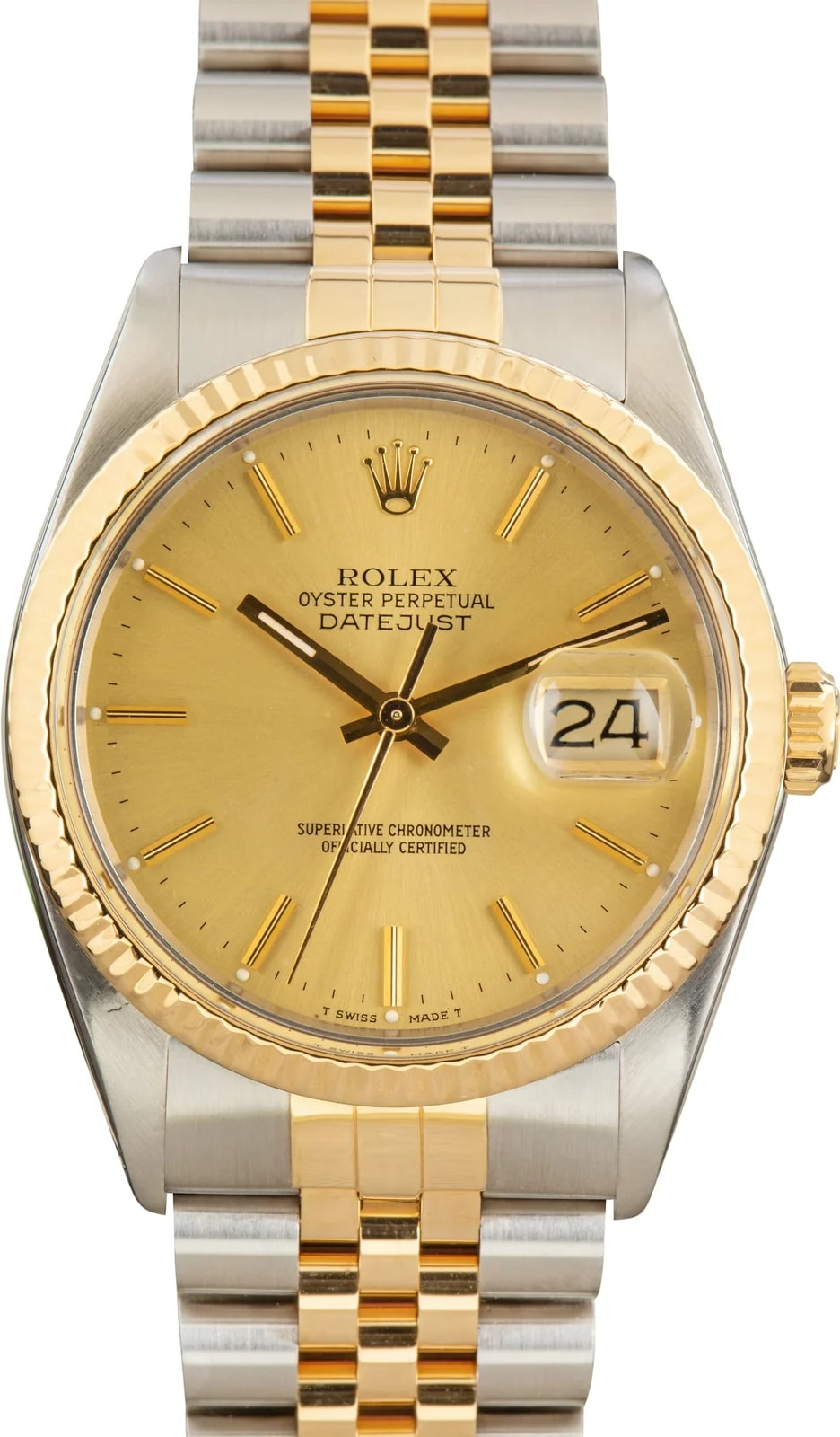 Rolex — Two Tone Rolex Datejust 36 Champagne Dial Ref 16013 — Watch — resale
