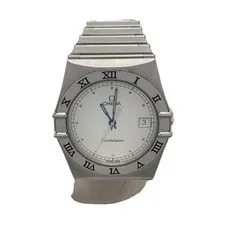 Omega — Omega Analog Stainless Steel WHT SLV — Watch — resale