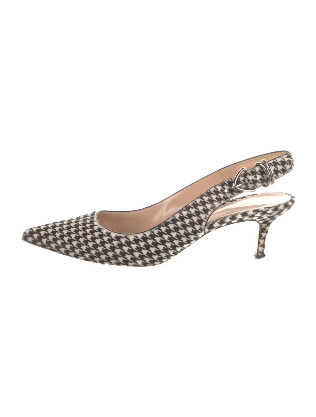 Gianvito Rossi — Ponyhair Printed Slingback — Designer Shoe — resale