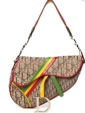 Dior — Christian Dior Rasta Diorissimo Trotter Saddle SS04 Runway Galliano Era — Handbag — resale