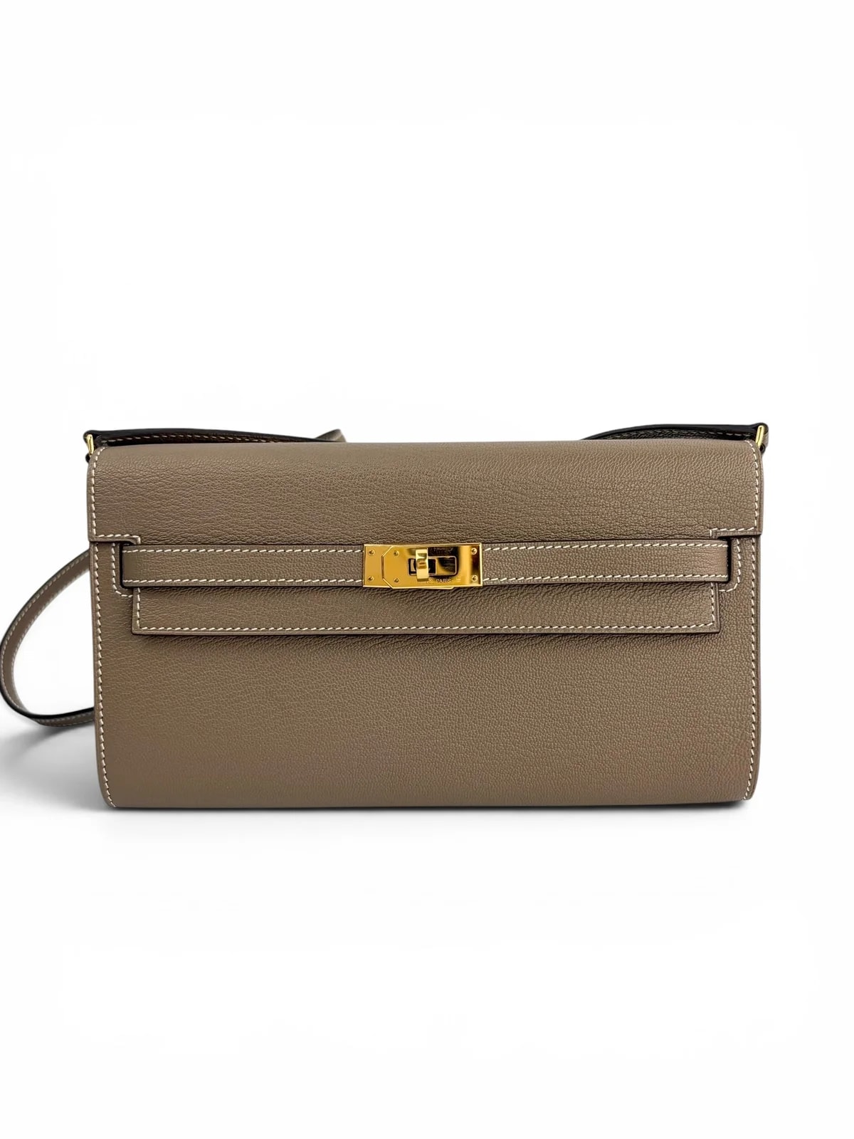 Hermès — Hermes Etoupe Kelly Wallet To Go — Handbag — resale