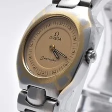 Omega — Omega Seamaster Polaris Cal.1455 Silver Gold Dial Quartz — Watch — resale