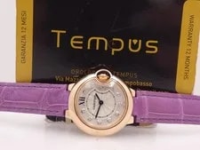 Cartier — Cartier Ballon Blue 3007 Lady Diamonds 18Kt Rose Gold TOP +Papers WE902050 — Watch — resale