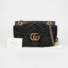 Gucci — Gucci GG Marmont Small Chain Crossbody 443497 148643384 — Handbag — resale