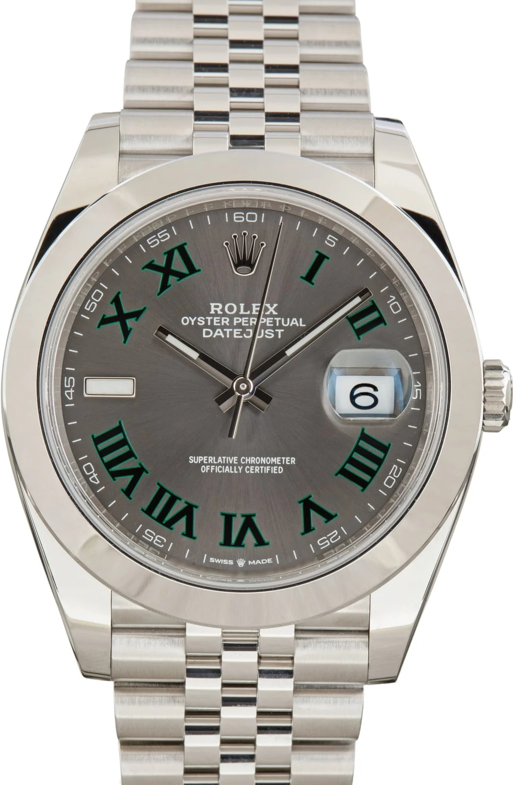 Rolex — Jubilee Band Rolex Datejust 41 Ref 126334 Slate Wimbledon Dial — Watch — resale