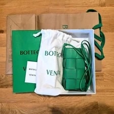 Bottega Veneta — Bottega Veneta Cassette Mini Parakeet Crossbody — Handbag — resale
