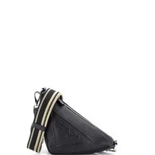 Prada — Prada Triangle Logo Zip Crossbody Small — Handbag — resale