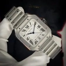 Cartier — 2025 Unworn Santos de Cartier WSSA0089 Titanium Box Papers — Watch — resale
