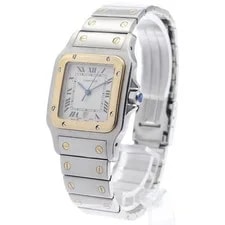 Cartier — Cartier Santos Galbé LM W20011C4 29mm SS Beige #C12480 — Watch — resale