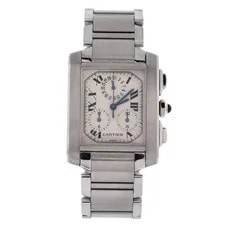 Cartier — Cartier Tank Francaise Chronoflex Chronograph Quartz Stainless Steel 28 — Watch — resale