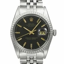 Rolex — Rolex Datejust 1603 Black Case Size 36mm X 36mm — Watch — resale