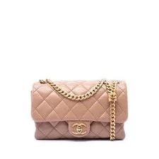 Chanel — Chanel Small Pillow Crush Flap Crossbody Nude — Handbag — resale