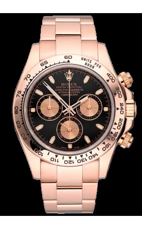 Worldofluxuryus — Rolex Daytona Cosmograph Chronograph 18K Rose Gold — Watch — resale