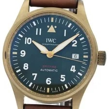 IWC Schaffhausen — IWC Schaffhausen Spitfire IW326802 Automatic 39mm Box Papers Green Watch — Watch — resale
