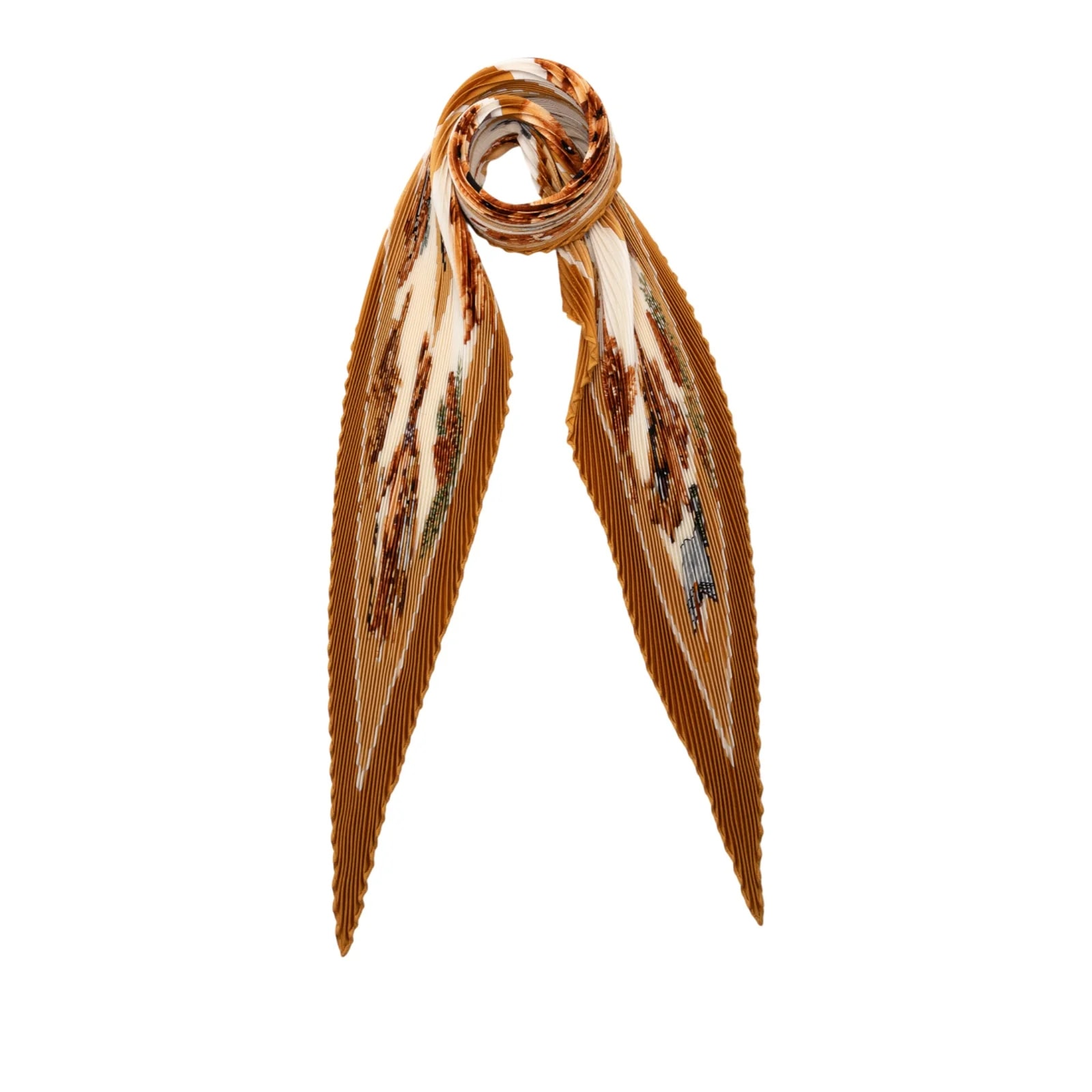 Confidents des Coeurs Pleated Scarf
