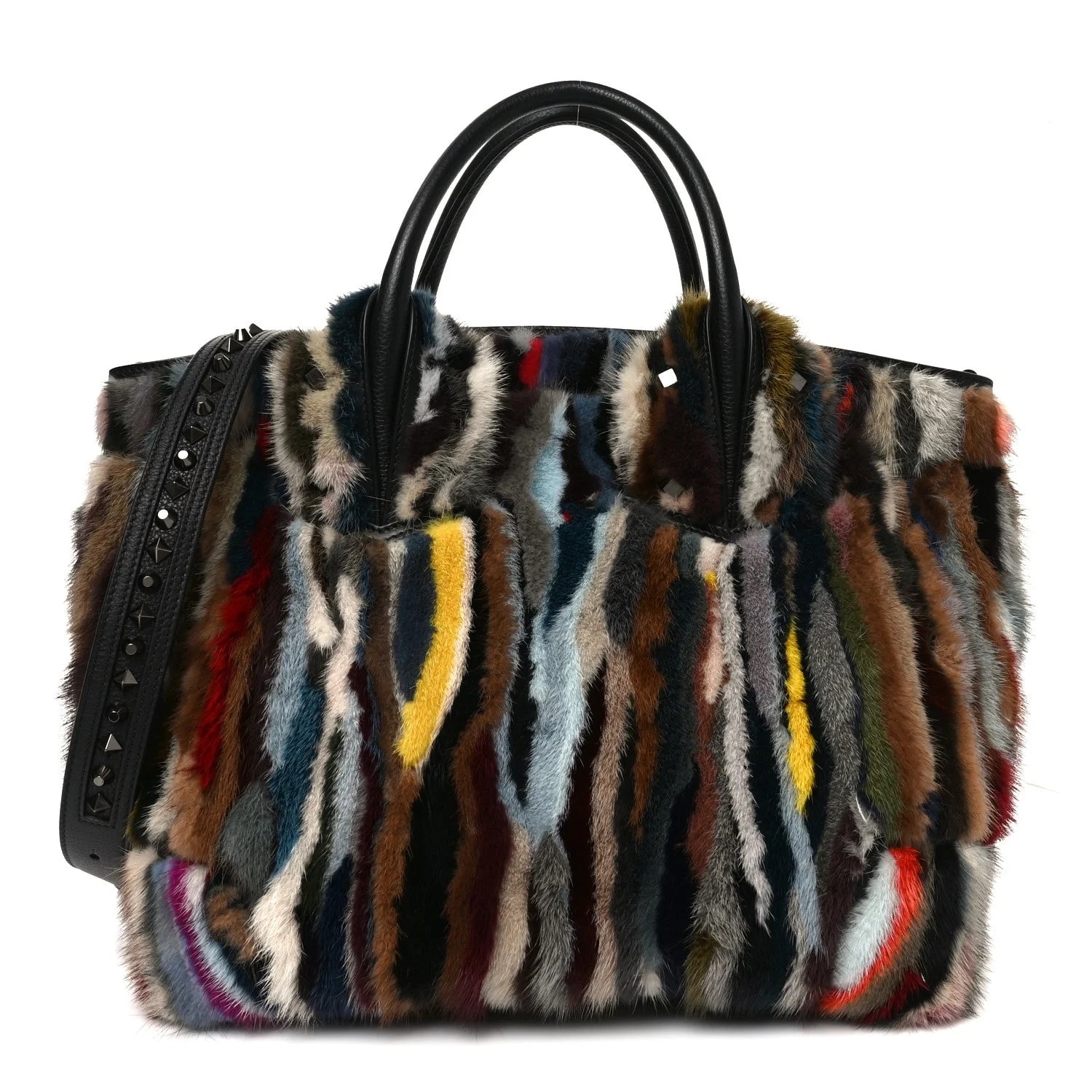 Christian Louboutin — Patchwork Calf Hair Large Eloise — Handbag — resale