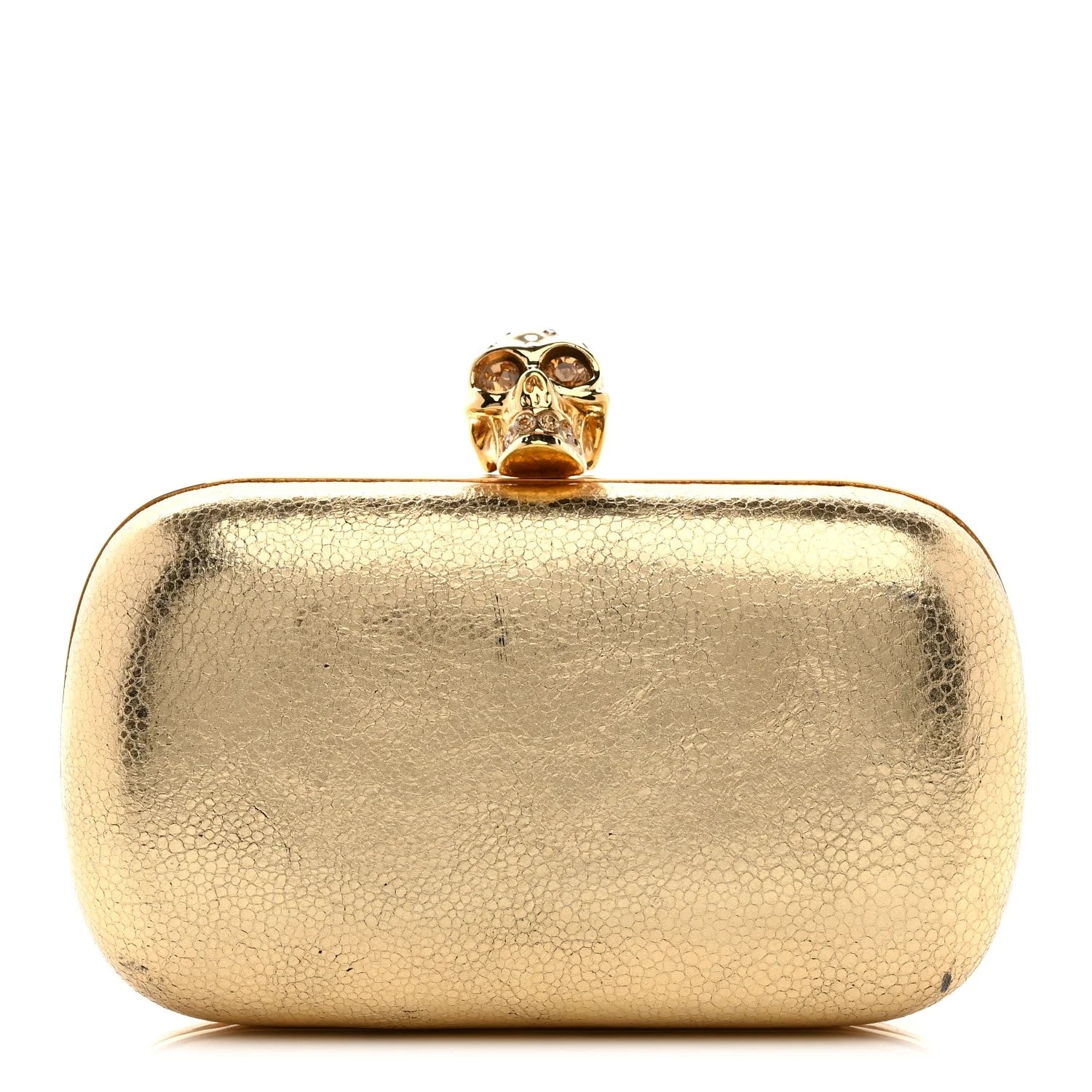 Alexander McQueen — Metallic Skull Box — Handbag — resale