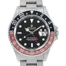 Rolex — Rolex GMT Master II Red and Black Bezel 16710 Black All Tritium Single Buckl... — Watch — resale