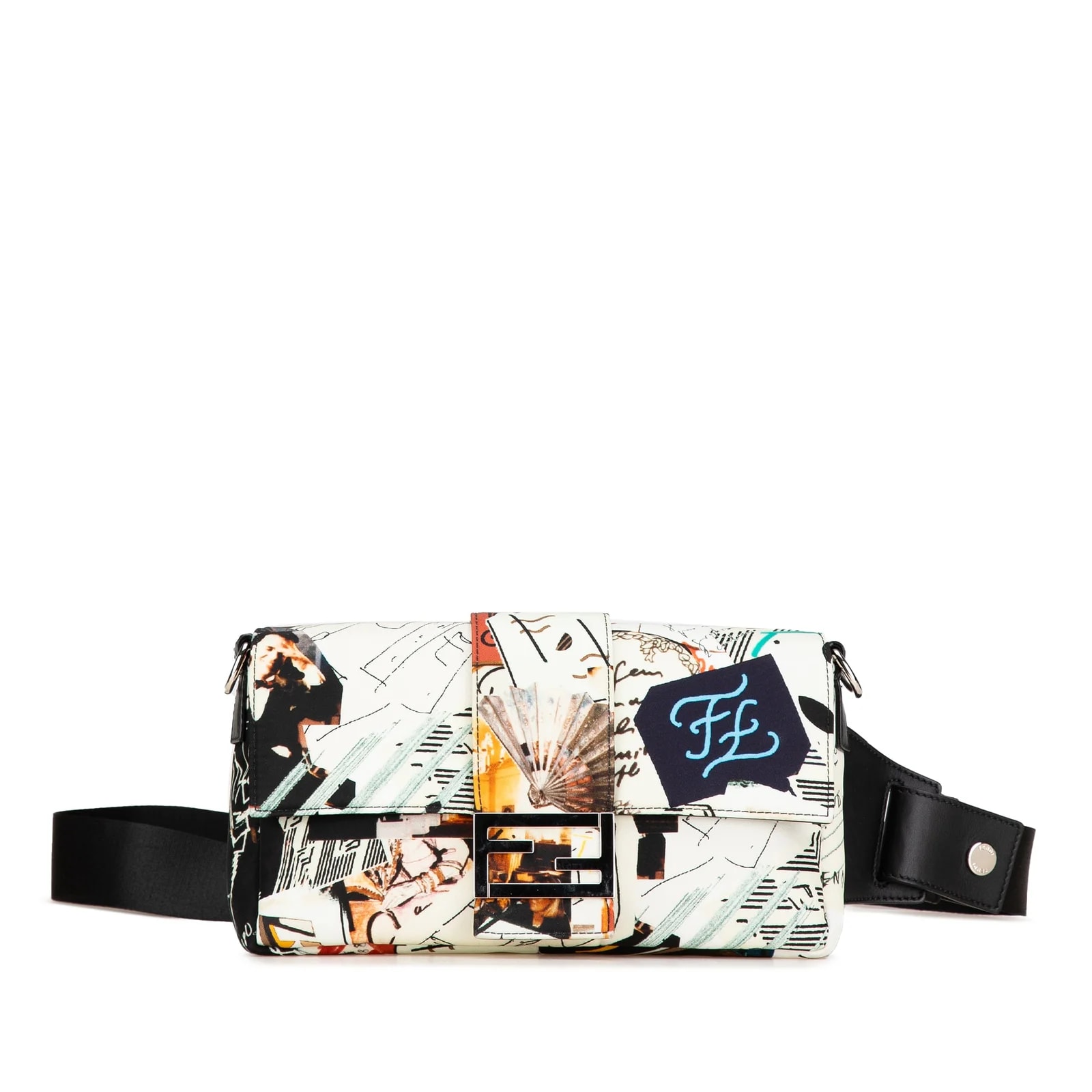 Fendi — Karl Kollage Convertible Belt Baguette — Handbag — resale
