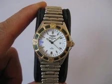 Breitling — Breitling 18K/SS J Class 31mm Extra Leather Band W/ Original Buckle — Watch — resale