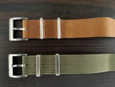 Richard Mille — Anachronist Zero Pass, Two-Strap Bundle (Army Green, Saddle Tan Leather) Both 20mm — Watch — resale