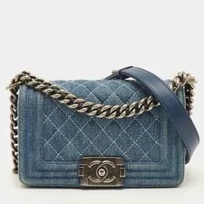 Chanel — Chanel Boy Medium Dark Quilted Flap — Handbag — resale