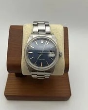 Rolex — Rolex 6694 Oysterdate Stainless Steel 34mm Blue Dial — Watch — resale