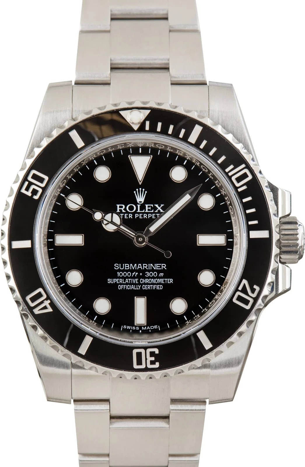 Rolex — Rolex Submariner Ref 114060 Black No Date Dial — Watch — resale