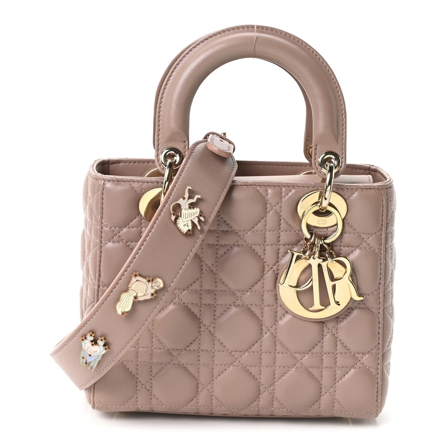Dior — Small Lucky Badges My Lady Dior Fard — Handbag — resale