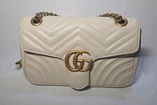 Gucci — Gucci GG Marmont Small Matelassé GG Logo Chain — Handbag — resale