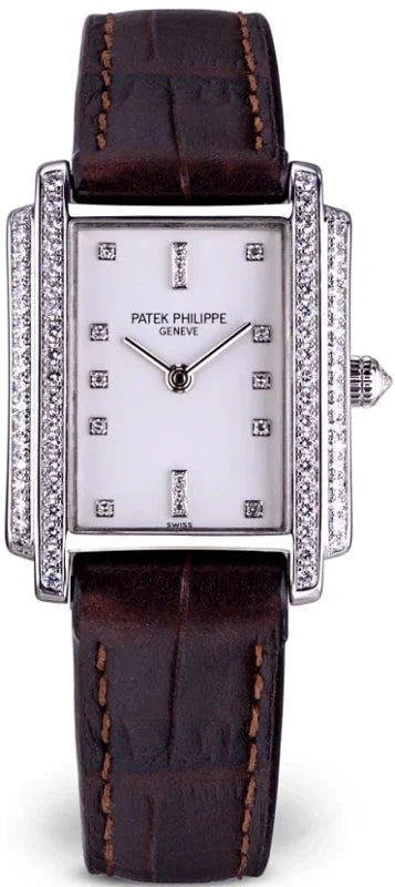 Worldofluxuryus — Patek Philippe Gondolo 18K White Gold & Diamonds Lady's — Watch — resale