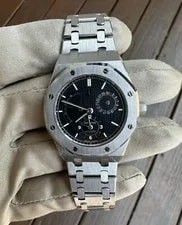 Audemars Piguet — Audemars Piguet Royal Oak Dual Time 25730ST ’S Black Dial 36mm Steel Bracelet — Watch — resale