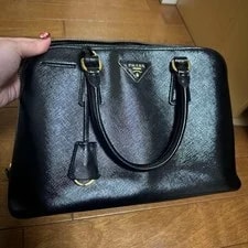 Prada — Prada Glossy Zip Pocket — Handbag — resale